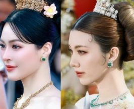 นางในวรรณคดี! ส่องลุคชุดไทย หลิงออม สวยแพงออร่ากระจาย