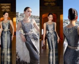 เดียร์น่า สุดภูมิใจ ได้พาชุดไทยดุสิต เฉิดฉายกลางกรุงปารีส