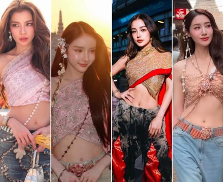 รวมตัวเเม่วงการบันเทิง ตามกระเเส ห่มสไบใส่ยีนส์ สวยจึ้งเตะตา!