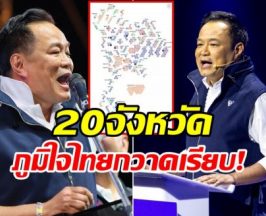 เปิดชื่อ 20 จังหวัด สส. ภูมิใจไทย กวาดแลนด์สไลด์ ทั้งจังหวัด