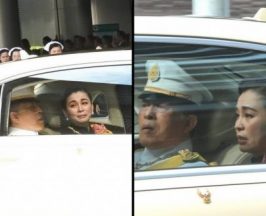 ภาพสะเทือนใจ ในหลวง-พระราชินี ทรงนำขบวนเชิญพระศพ เจ้าฟ้าพัชรกิติยาภาฯ