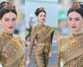 ซูมดีเทลชุดไทยศิวาลัย ใหม่ ดาวิกา ใส่ประกาศศักดาทั่วกรุง