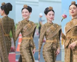 เจาะลุคชุดไทยศิวาลัย ใหม่ ดาวิกา งามสง่าระดับราชนิกูล