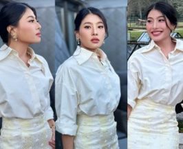 เจ้าฟ้าสิริวัณณวรีฯ ฉลองพระองค์ผ้าไทย ดีเทลปักมือสุดประณีต