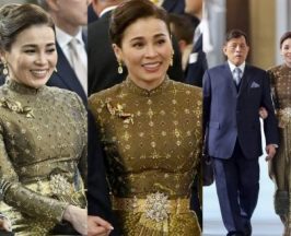 พระราชินี ฉลองพระองค์ชุดไทยบรมพิมาน โดดเด่นเหนือทุกลุค