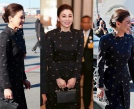 พระราชินีฉลองพระองค์ผ้าไหมลำพูนสง่างาม เสด็จฯ เยือนสวีเดน