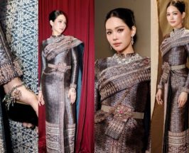 ส่องทุกดีเทลชุดไทยศิวาลัยของ บิ๊นท์ สิรีธร งามแบบเต็มยศ