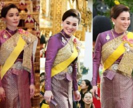 พระสิริโฉมเปล่งประกาย! พระราชินี ทรงสง่างามในพระราชพิธีมหามงคล