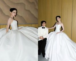 ส่องลุคเจ้าสาวป้ายแดง กวาง วรรณปิยะ เรียบหรูราวเจ้าหญิง
