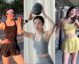 ส่องลุคฟิตเนส ปันปัน ใส่แล้วสวยสับ มองทั้งยิมแน่นอน