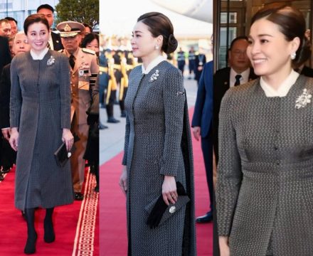 พระราชินี ทรงฉลองพระองค์ผ้าไหม สะท้อนความเป็นไทยวัฒนธรรมผสมแฟชั่น