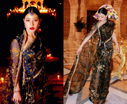 เจ้าฟ้าสิริวัณณวรีฯ ทรงฉลองพระองค์ส่าหรีร่วมสมัย