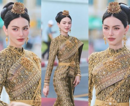 ซูมดีเทลชุดไทยศิวาลัย ใหม่ ดาวิกา ใส่ประกาศศักดาทั่วกรุง
