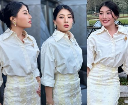 เจ้าฟ้าสิริวัณณวรีฯ ฉลองพระองค์ผ้าไทย ดีเทลปักมือสุดประณีต