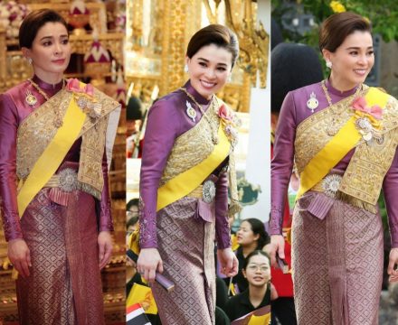 พระสิริโฉมเปล่งประกาย! พระราชินี ทรงสง่างามในพระราชพิธีมหามงคล
