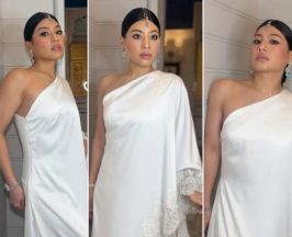 ทรงพระสิริโฉม เจ้าฟ้าสิริวัณณวรีฯ ในฉลองพระองค์ส่าหรีสีขาว